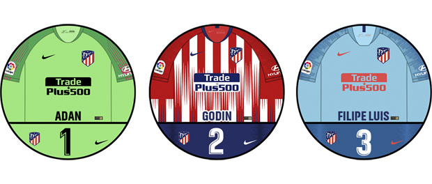 Atlético de Madrid 2018-2019 - Fútbol Chapas Retro